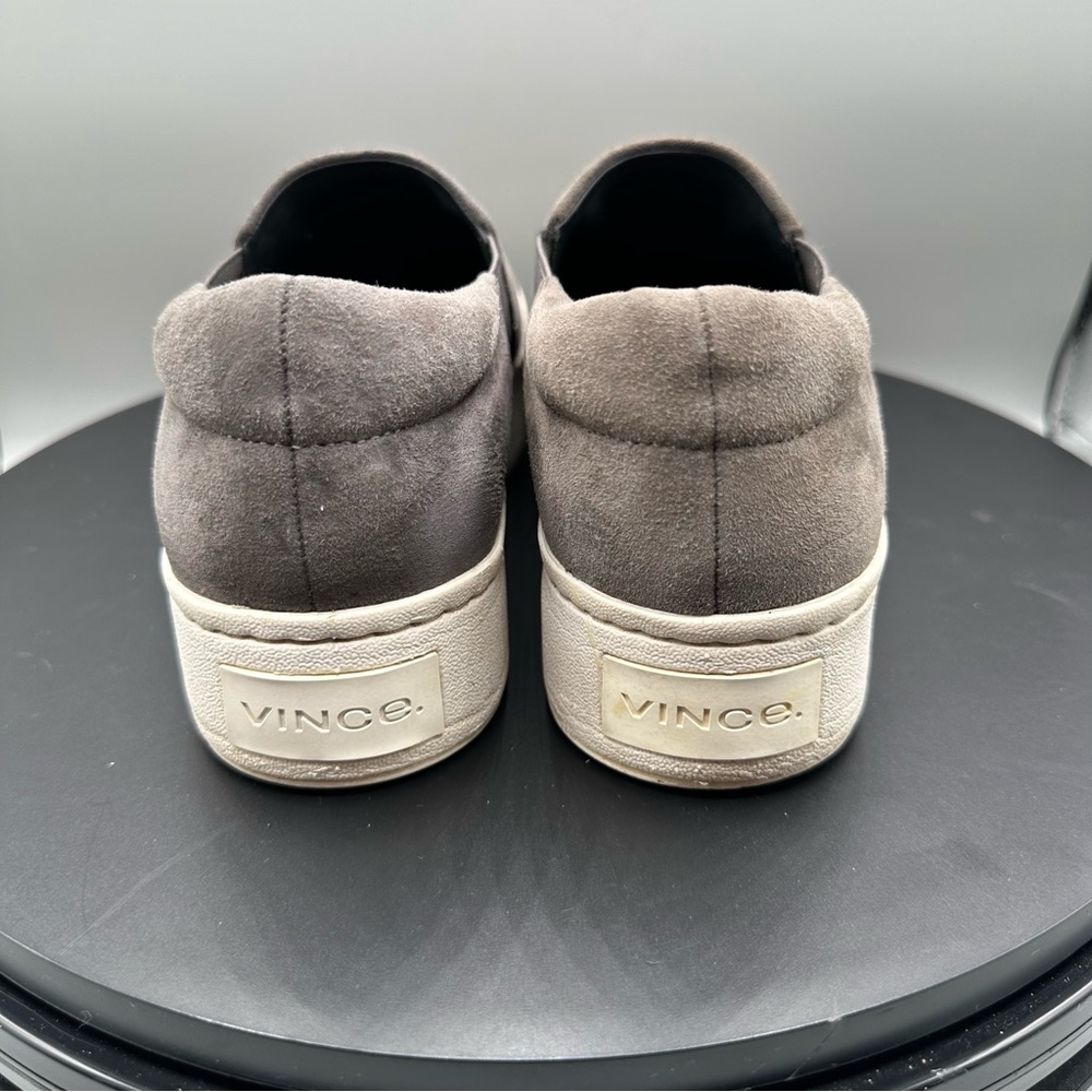 Vince Warren Suede Platform Slip On Sneaker Women 6 Gray - Picture 6 of 10